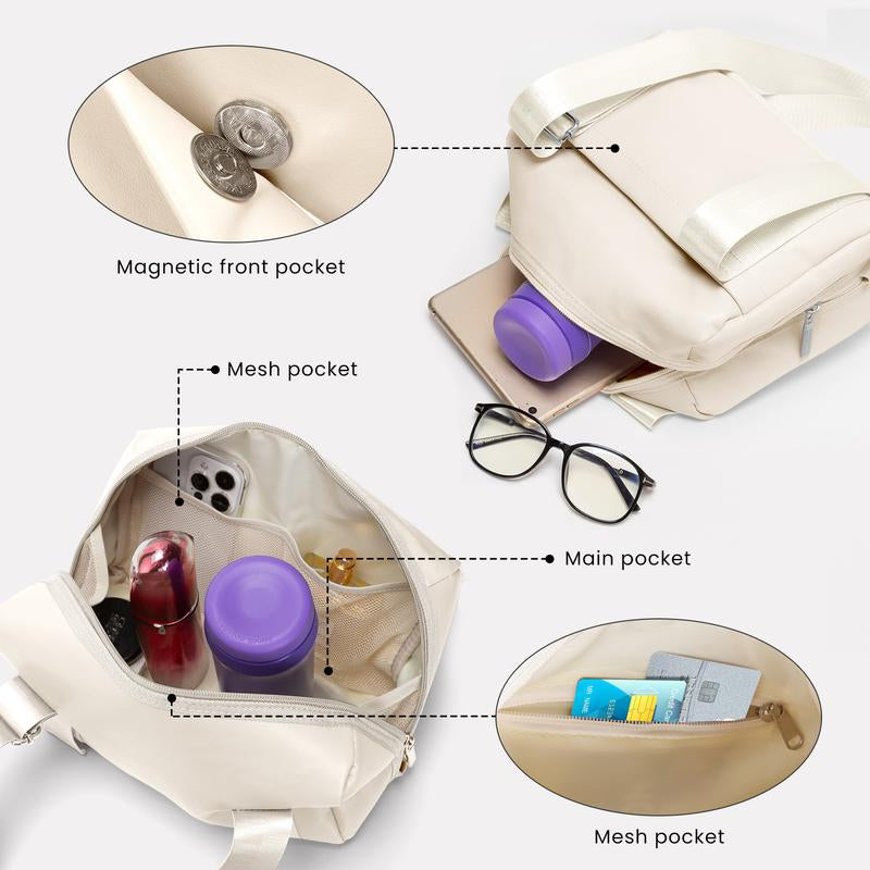 Mini Gym Bag for Women Girls Small Gym Tote Bag with Travel Duffle Bag Cute Workout Sport Bags Travel Duffle Lightweight Travel 5.7L