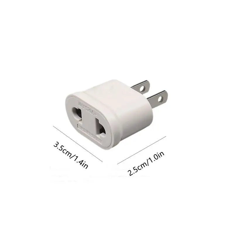 Travel Plug Adapter European Converter Flame Retardant US Standard Travel Conversion Plug for Applicable to Dry Places