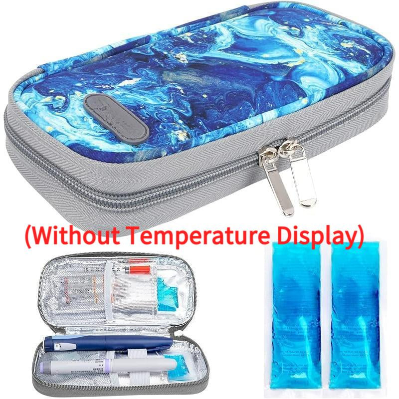 Insulin Cooler Travel Case with Temperature Display, Refrigerated Cooler Travel Case Diabetic Travel Case