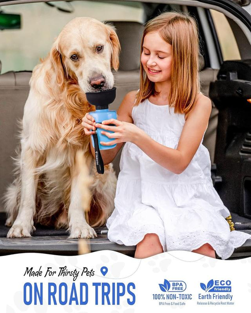 Upgraded Pet Water Bottle for Dogs,Foldable,Leak Proof Dog Travel Water Bottle, Convenient for Outdoor Walking,Hiking,Travel,Bpa Free Pet Travel