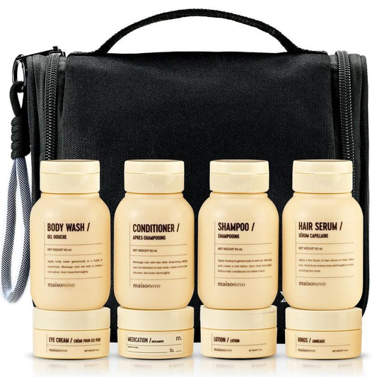 MAISONOVO Travel Bottles for Leak Proof Toiletries, TSA Approved