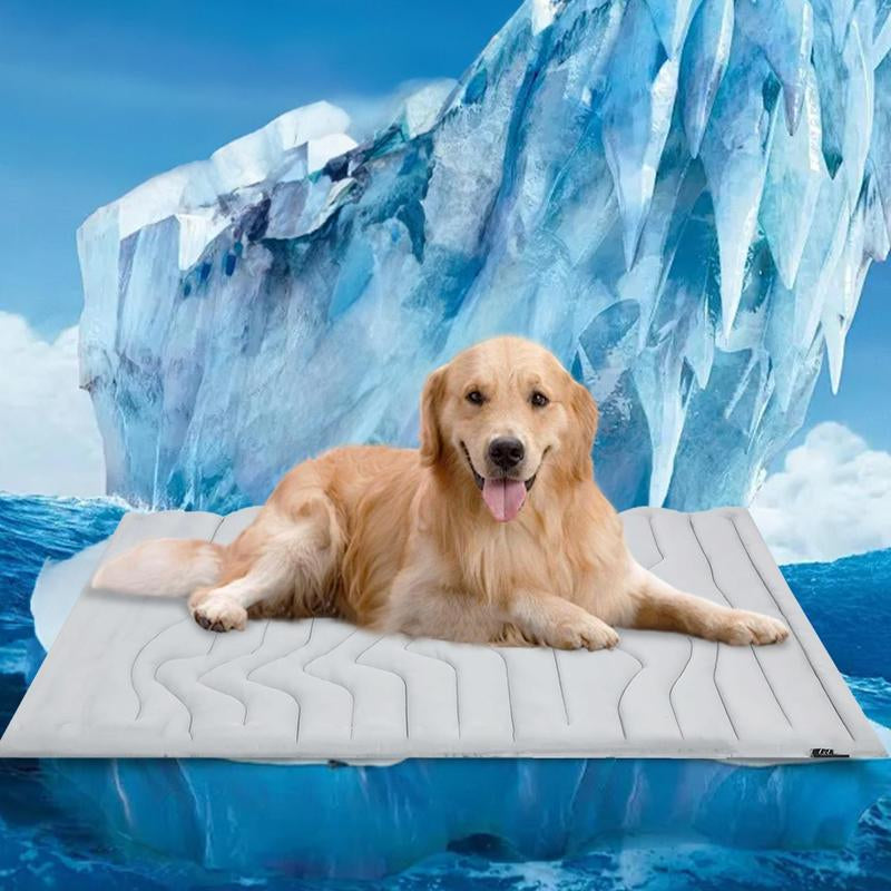 Vagascape Cooling Pet Mat/All Season Pet Mat, Eco-Friendly for Large Dog, Cats Use in Crate, Trunk, Camping, Portable, Machine Washable,