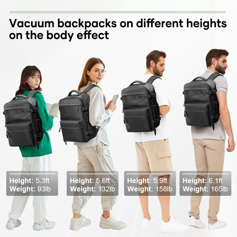 Kibachev Vacuum Travel Backpack,Carry on Backpack,Personal Item, Stylish Daypacks