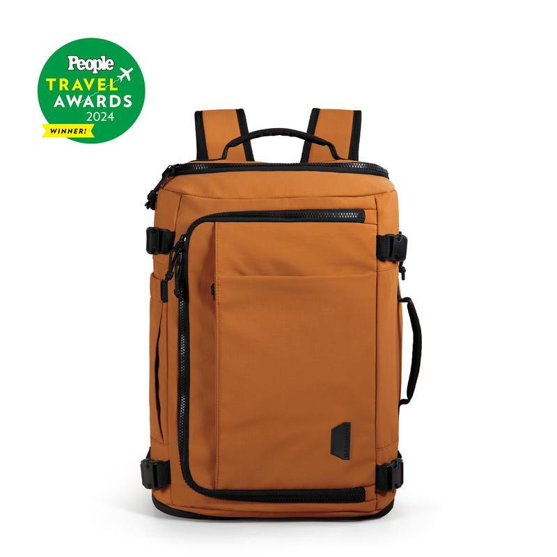 Carry On Travel Backpack, 15.6" Laptop, Waterproof, Quick Access, Fits 40Oz Water Bottle