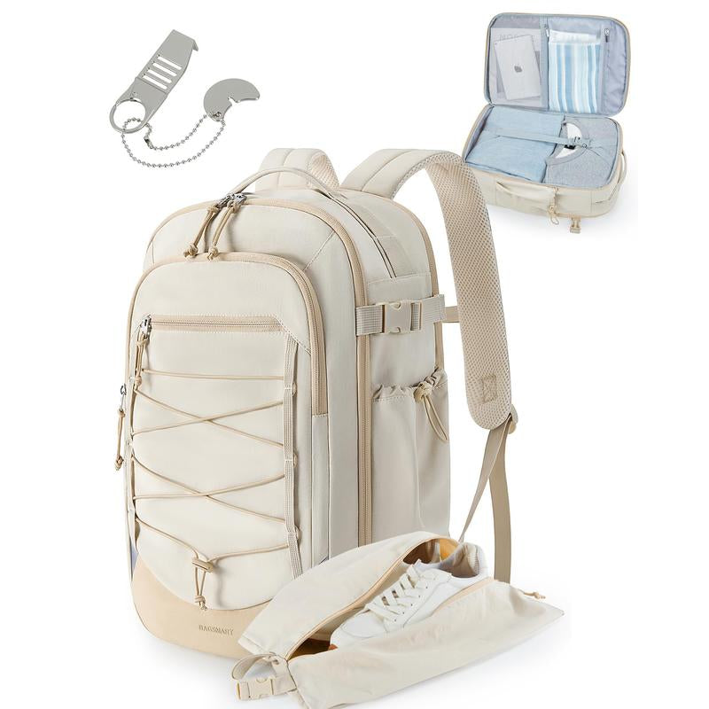 Travel Backpack, 17.3 Inch Carry On Backpack, Shoe Bag,Waterproof,Airline Certified
