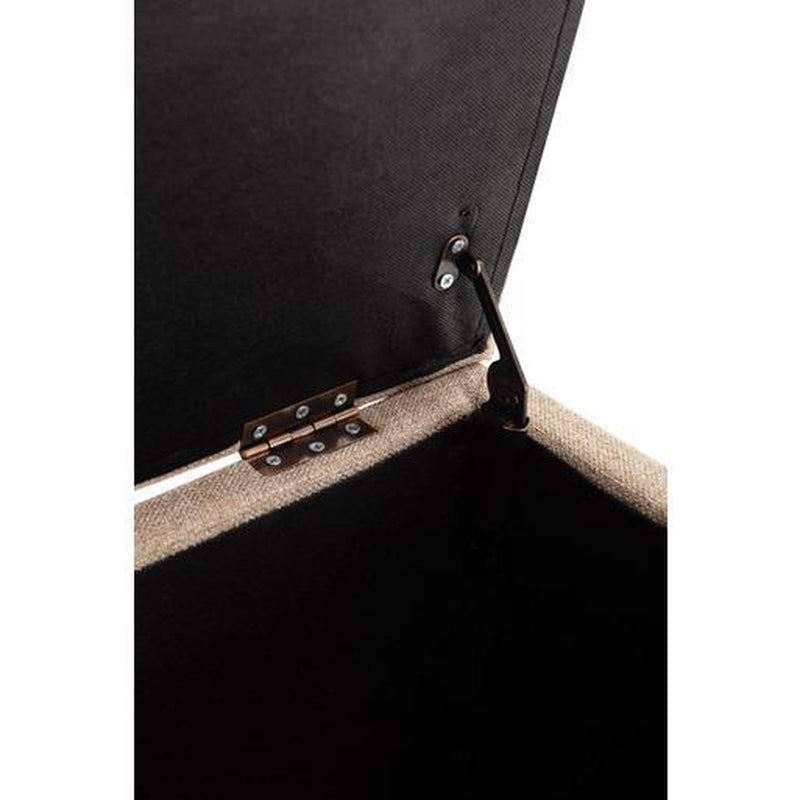 Rectangle Storage Ottoman with Hinged Lid