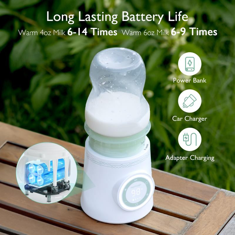 Momcozy Portable Bottle Warmer for Travel, Double Leak-Proof Travel Bottle Warmer MW03, 1 Count