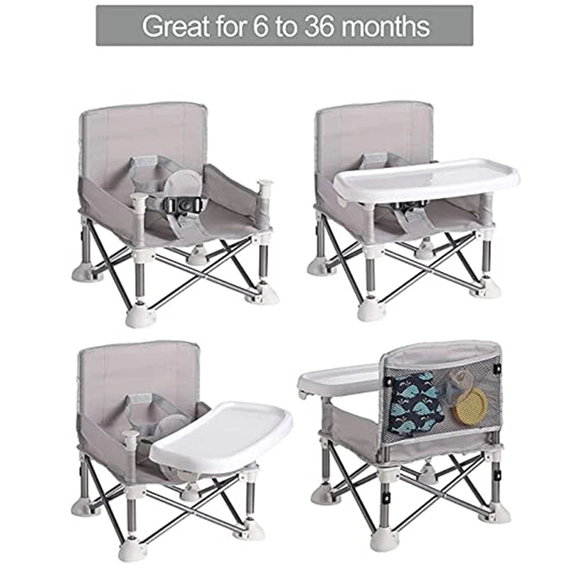 Baby Foldable Portable Dining Chair with Comfortable Feeding Seat
