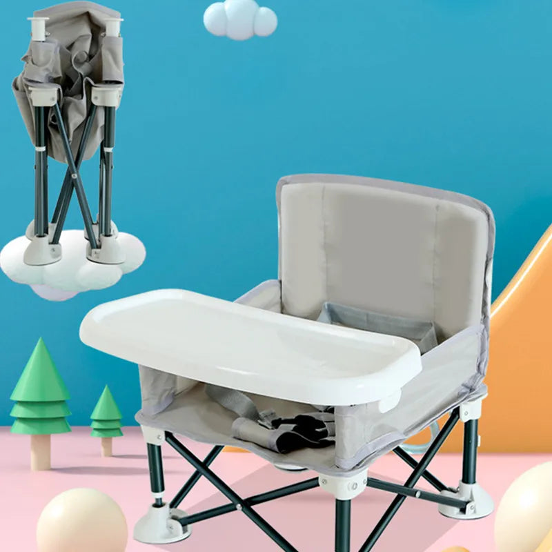 Baby Foldable Portable Dining Chair with Comfortable Feeding Seat