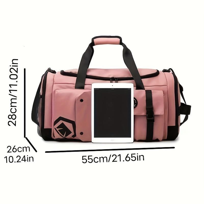 Large Capacity Soccer Travel Backpack Dry Wet Separation Sports Gym Bag, Separate Shoe Storage