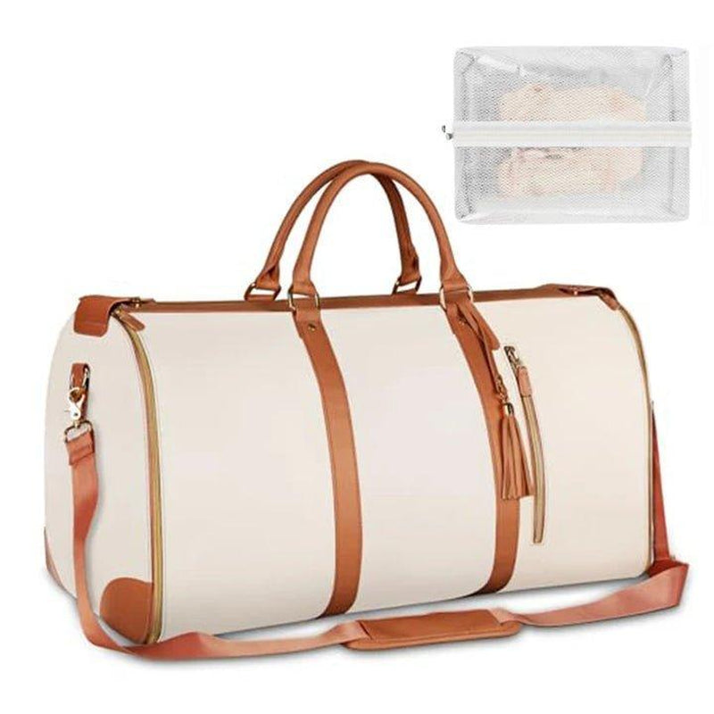 Lefame Foldable Travel Bag Convenient Carry On Duffel Bag for Travel with Shoe Compartment Personal Items Travel Bag Unisex Pink