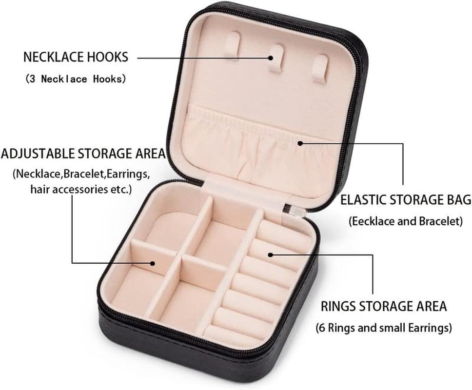 Mini Jewelry Travel Case (Black)
