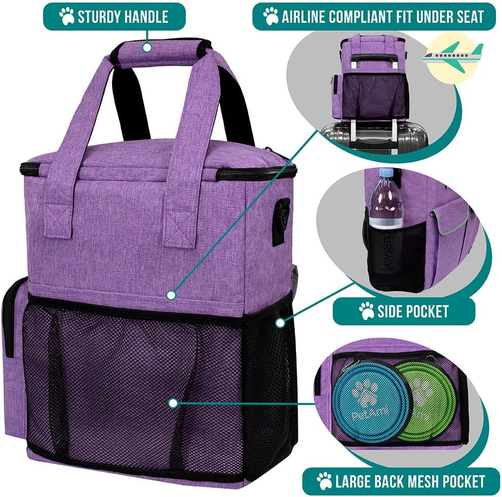 Dog Travel Bag Pet Supplies Accessories Organizer for Traveling