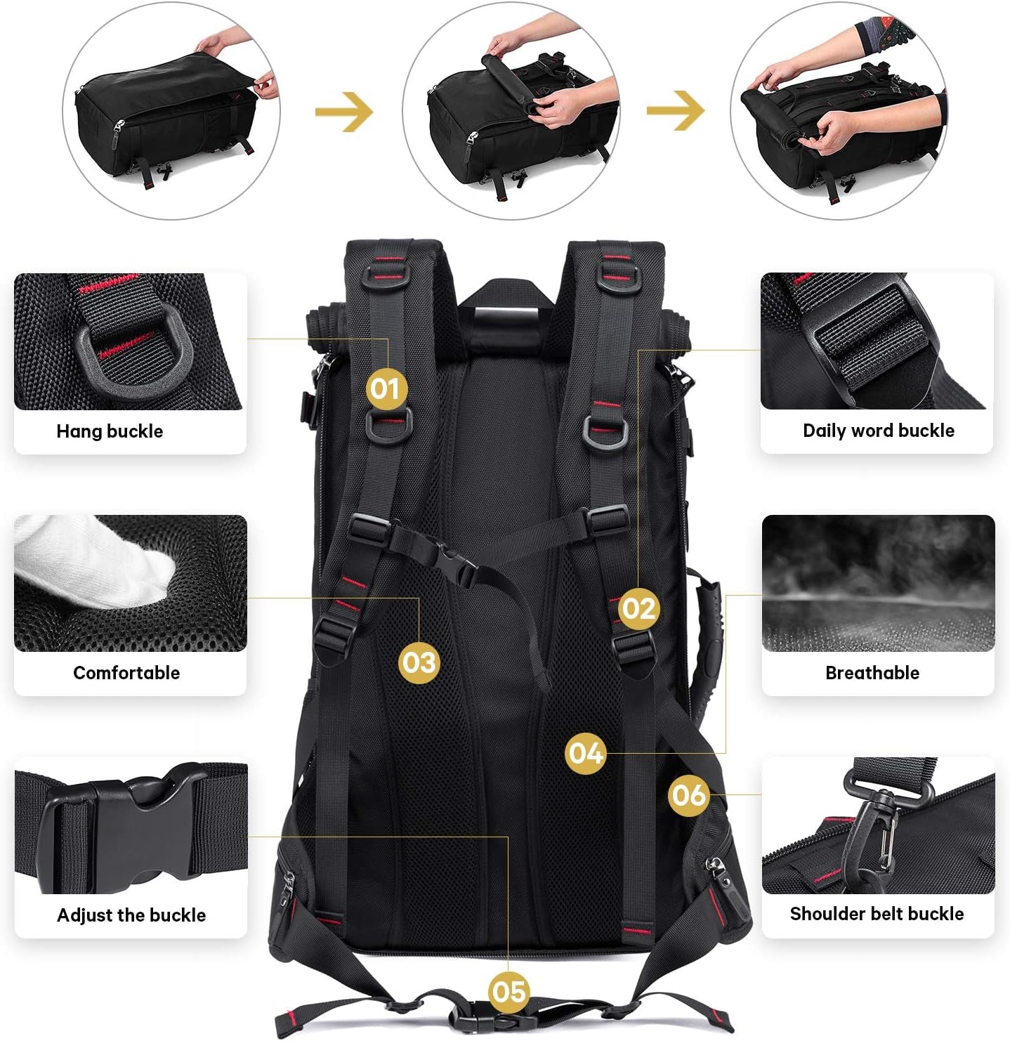 Travel Backpack Carry On, Men, Women