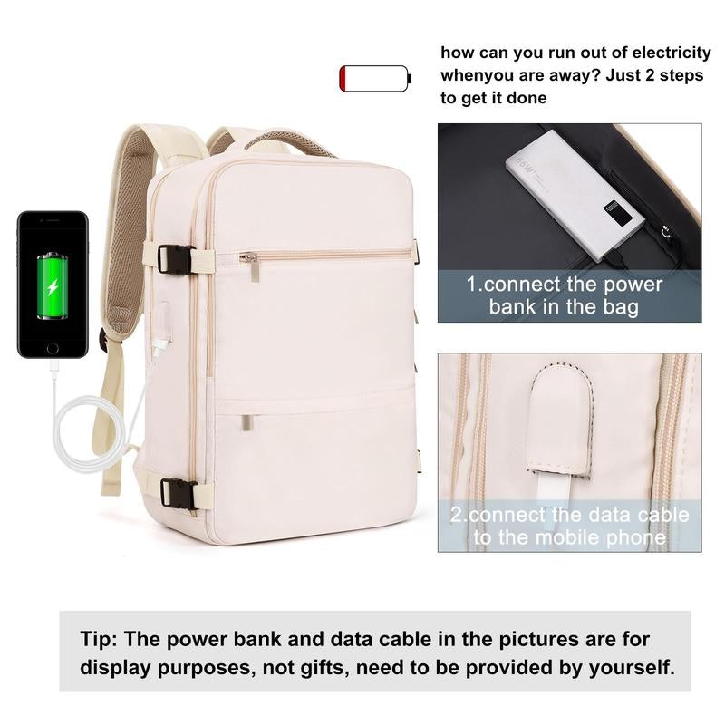 CLUCI Travel Backpack for Women 15.6 Inch College Laptop Backpack Purse with USB Charging Port