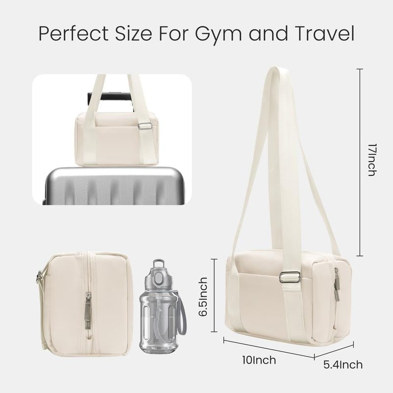 Mini Gym Bag for Women Girls Small Gym Tote Bag with Travel Duffle Bag Cute Workout Sport Bags Travel Duffle Lightweight Travel 5.7L
