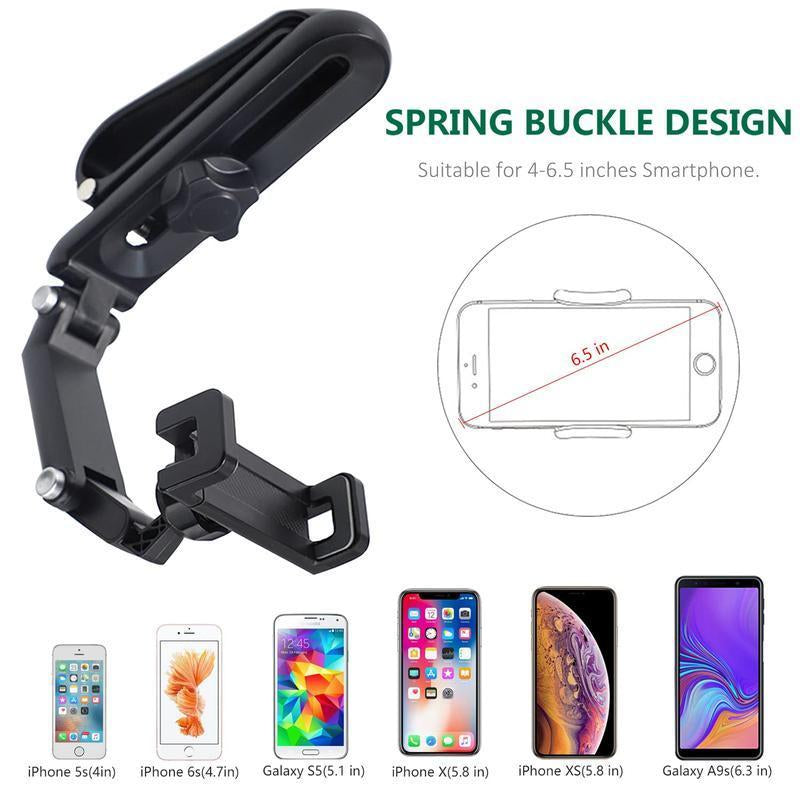 New 1080 Multi Function Sun Visor Universal 360 Degree Rotating Phone Holder Suitable for Any Scene Car Holder , Rotatable and Retractable