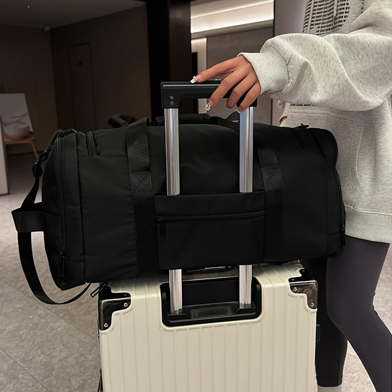 Large Capacity Soccer Travel Backpack Dry Wet Separation Sports Gym Bag, Separate Shoe Storage