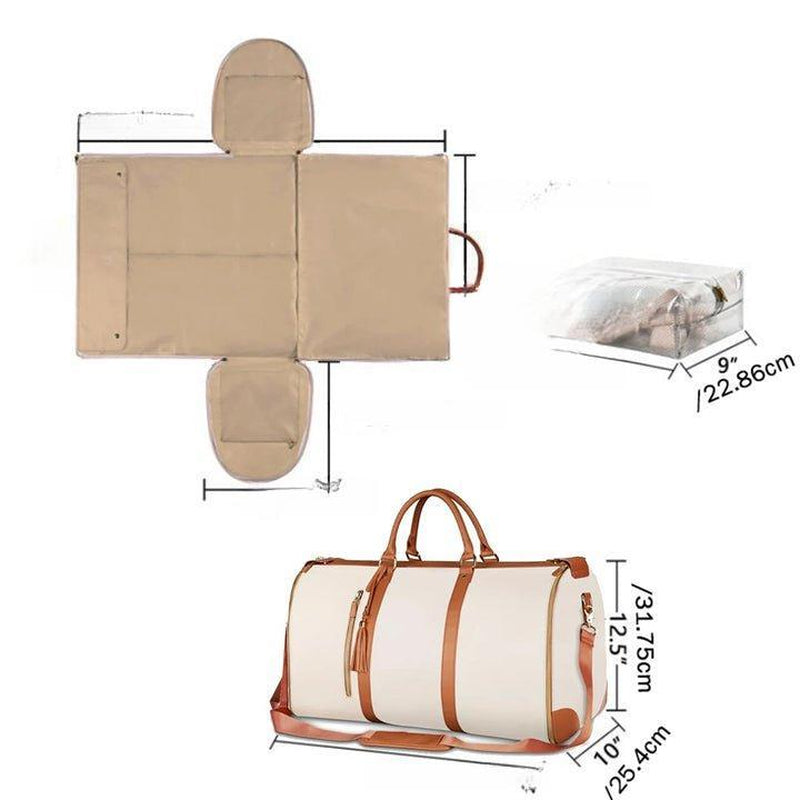 Lefame Foldable Travel Bag Convenient Carry On Duffel Bag for Travel with Shoe Compartment Personal Items Travel Bag Unisex Pink