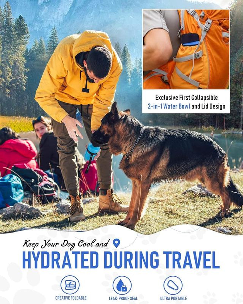 Upgraded Pet Water Bottle for Dogs,Foldable,Leak Proof Dog Travel Water Bottle, Convenient for Outdoor Walking,Hiking,Travel,Bpa Free Pet Travel