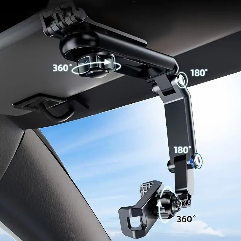 New 1080 Multi Function Sun Visor Universal 360 Degree Rotating Phone Holder Suitable for Any Scene Car Holder , Rotatable and Retractable