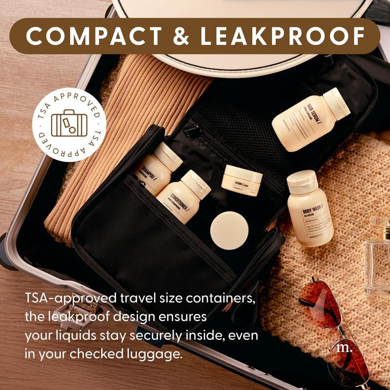 MAISONOVO Travel Bottles for Leak Proof Toiletries, TSA Approved