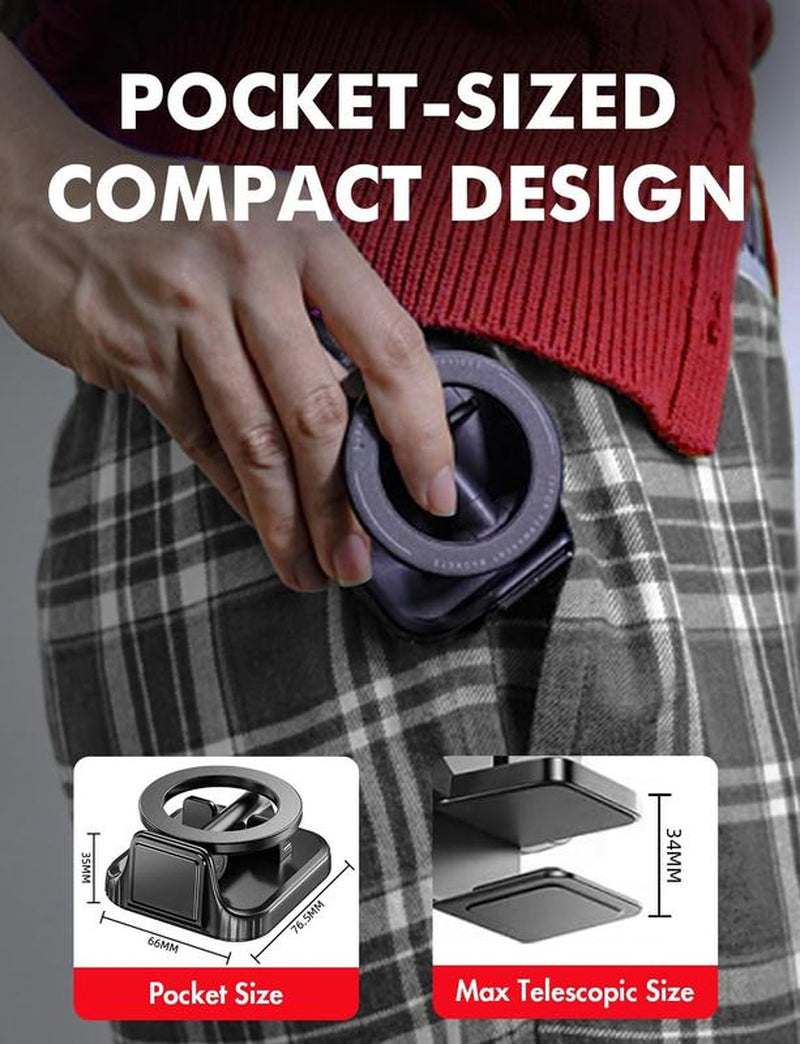 Travel Depot Magnetic Phone Holder Handsfree, Airport or Plane Magnetic Phone Mount for Travel, Home Office