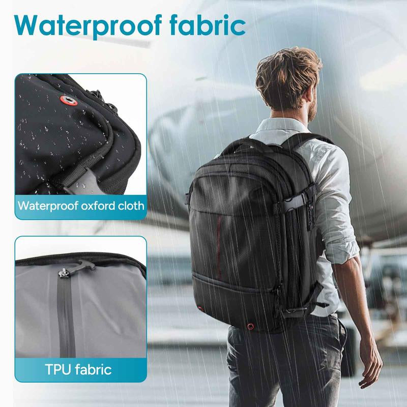 Travel Inspira, Carry-On Travel Backpack, 55L Expandable Vackpack with Vacuum Compression
