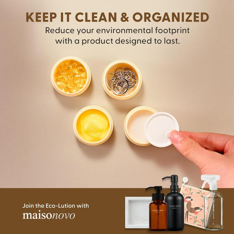 MAISONOVO Travel Bottles for Leak Proof Toiletries, TSA Approved