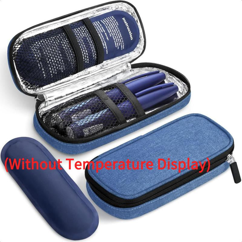 Insulin Cooler Travel Case with Temperature Display, Refrigerated Cooler Travel Case Diabetic Travel Case