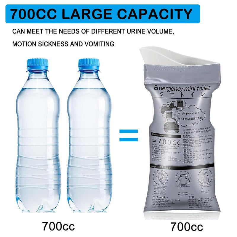 Disposable Emergency Urinal Bag, Portable Camping Pee Bag, Traffic Jam Emergency Urine Bag, Travel Emergency Mini Bag, Car Accessories, Travel Accessories, Essential Summer Essentials, Travel
