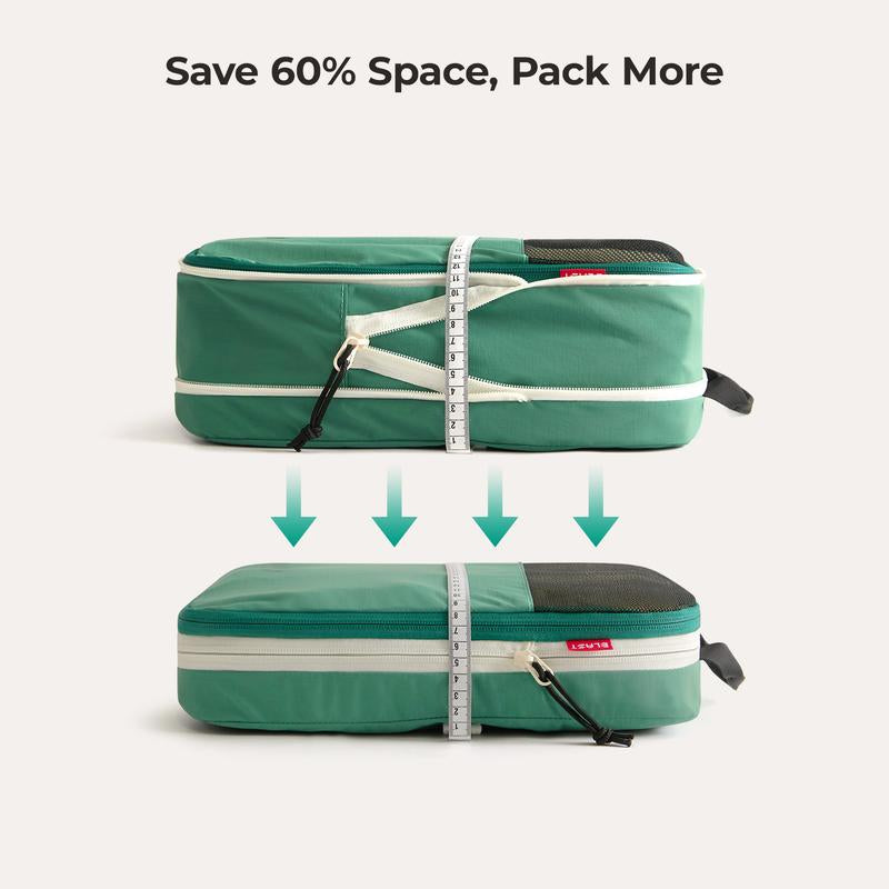 BAGSMART Blast 6PCS Compression Travel Packing Cubes, Organizer Set for Suitcases