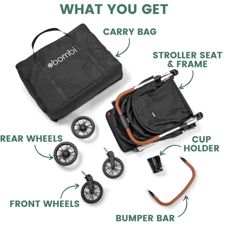 Bēbee V2 Lightweight Stroller Infant Travel, Durable Design for Travel and Comfort