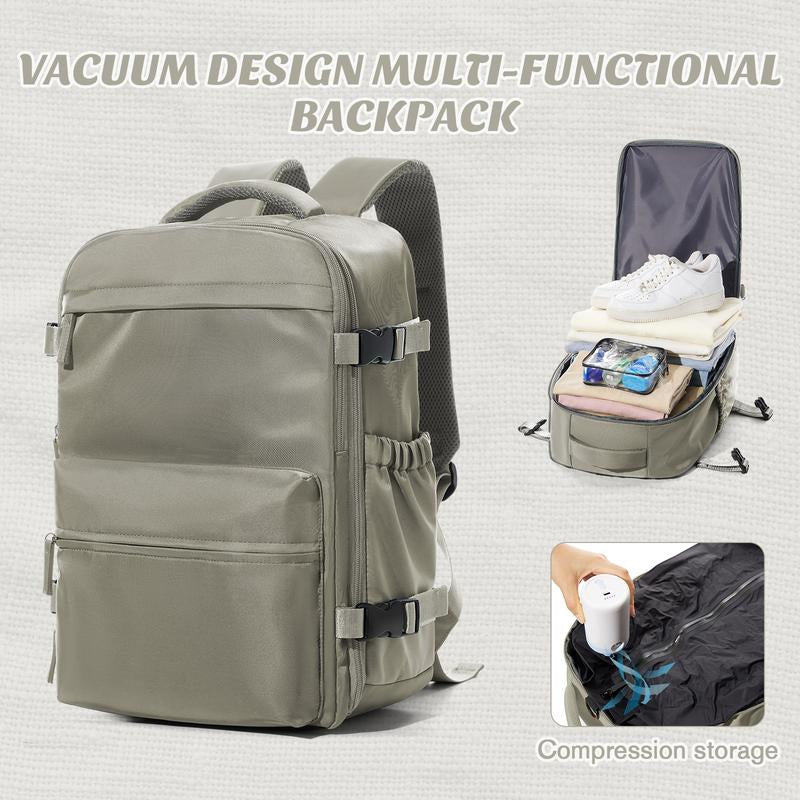 Kibachev Vacuum Travel Backpack,Carry on Backpack,Personal Item, Stylish Daypacks