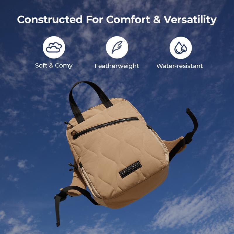BAGSMART Travel Backpack, TSA Personal Item Backpack with 15.6 Inch Laptop Compartment, Weekender Suitcase for Travel