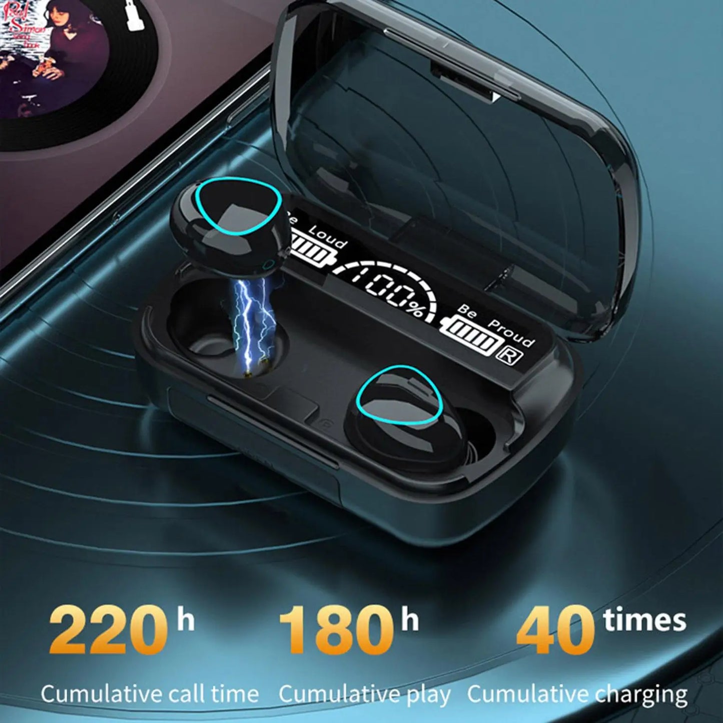 TWS M10 Wireless Bluetooth Headphones LED Display 3500Mah Charging Box 9D Stereo InEar Sports Waterproof Bluetooth 5.1 Headset