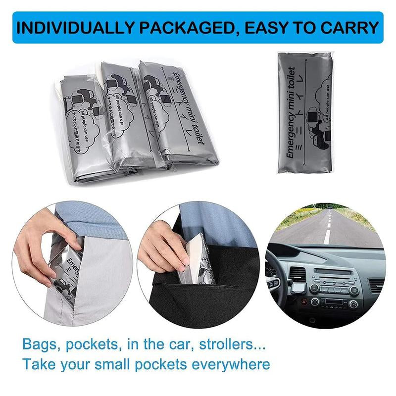 Disposable Emergency Urinal Bag, Portable Camping Pee Bag, Traffic Jam Emergency Urine Bag, Travel Emergency Mini Bag, Car Accessories, Travel Accessories, Essential Summer Essentials, Travel
