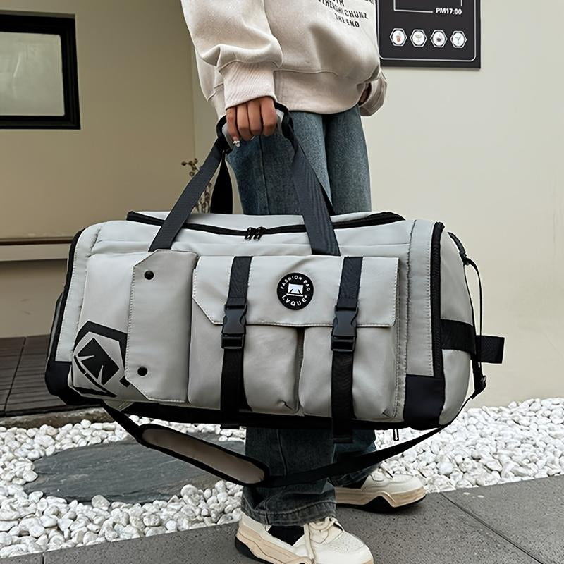 Large Capacity Soccer Travel Backpack Dry Wet Separation Sports Gym Bag, Separate Shoe Storage