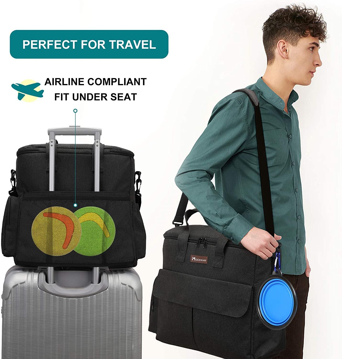 Dog Travel Bag Kit for a Weekend Away Set Includes accessories