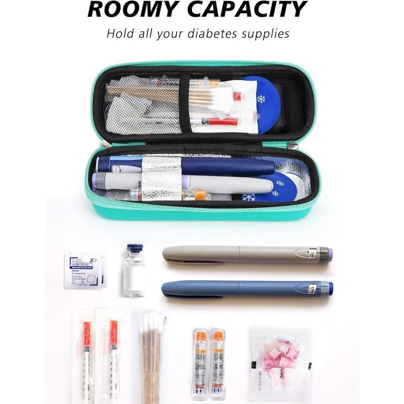 Insulin Cooler Travel Case with Temperature Display, Refrigerated Cooler Travel Case Diabetic Travel Case