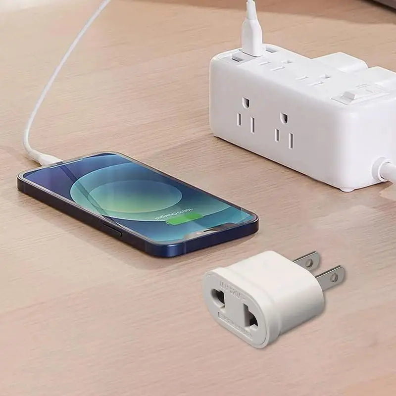Travel Plug Adapter European Converter Flame Retardant US Standard Travel Conversion Plug for Applicable to Dry Places