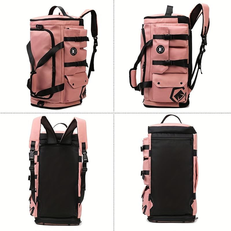 Large Capacity Soccer Travel Backpack Dry Wet Separation Sports Gym Bag, Separate Shoe Storage