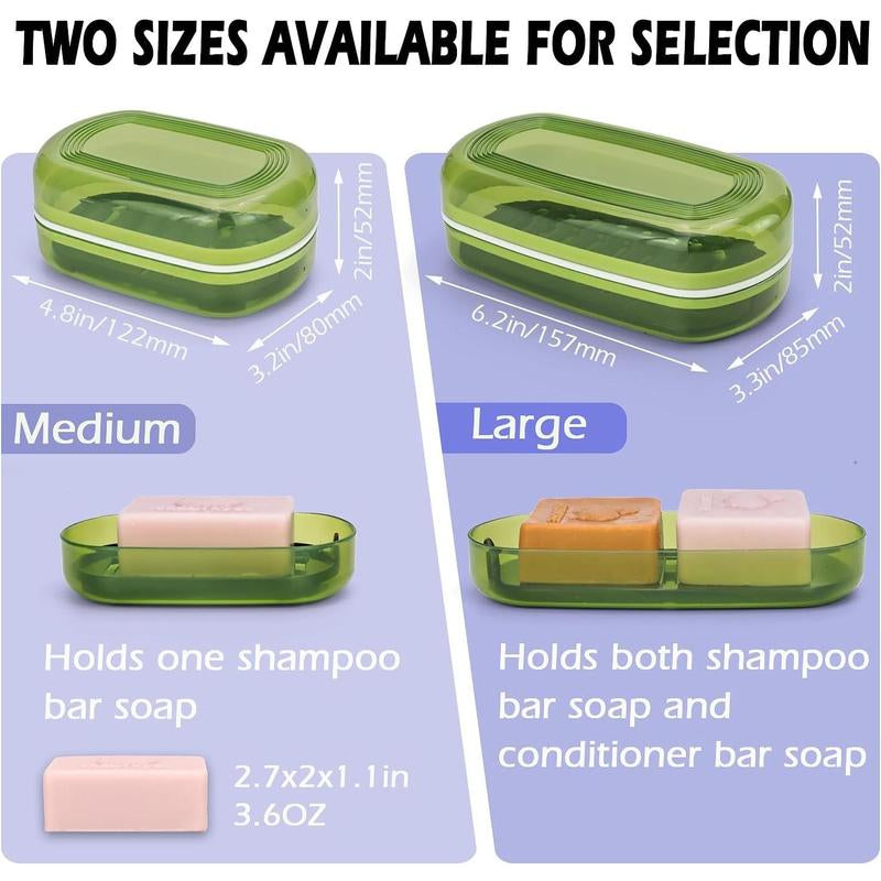 Shampoo Bar Holder, Travel Soap Case, Soap Box for Duke Cannon for Traveling, Camping, Gym, Bathroom