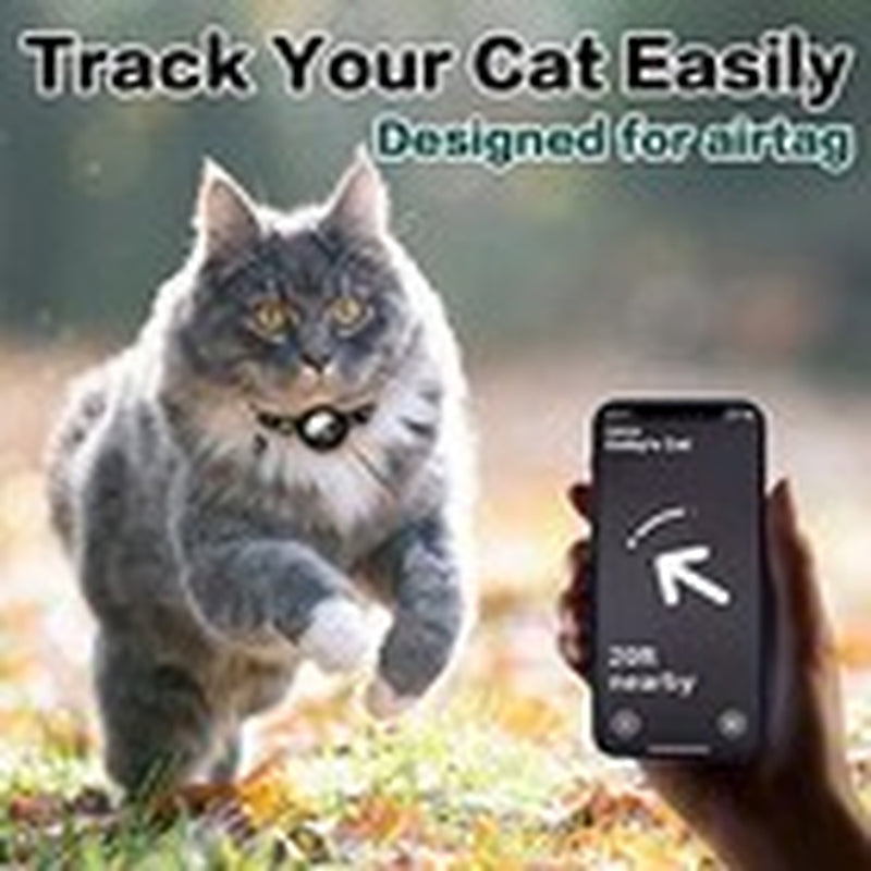 Airtag Cat Collar Breakaway, Reflective for Apple Air Tag