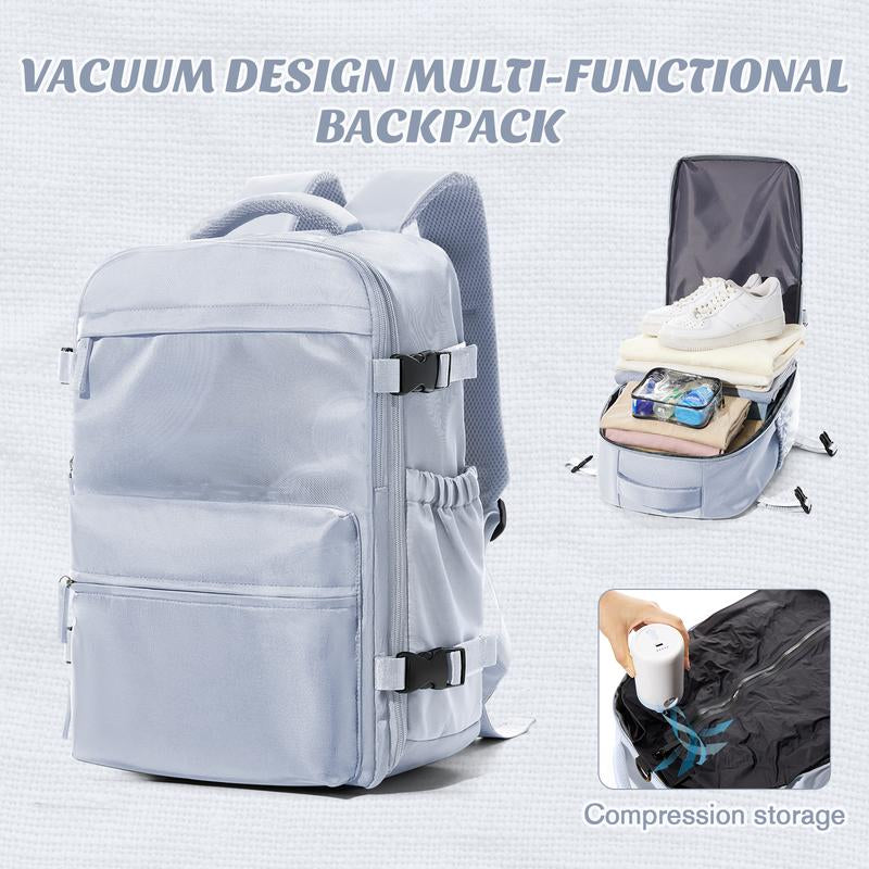 Kibachev Vacuum Travel Backpack,Carry on Backpack,Personal Item, Stylish Daypacks