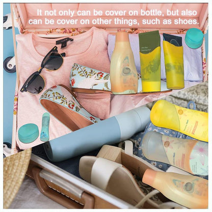 8 Pack Silicone Bottle Covers, Unisex, Travel Size Toiletries, Cruise Ship, Accessories