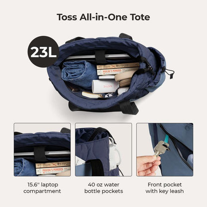 BAGSMART Travel Tote Bag for Women, Lightweight Quilted Shoulder Bag Handbag for Travel Work Gym