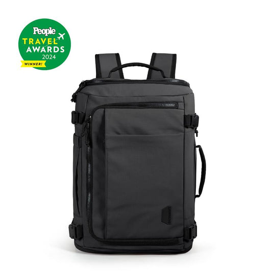 Carry On Travel Backpack, 15.6" Laptop, Waterproof, Quick Access, Fits 40Oz Water Bottle