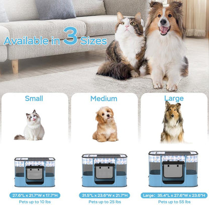 Portable Pet Cat Playpen,Cat Cages Indoor Collapsible Dog Crates Tent Kennel Playpen for Dogs Cat and Rabbit Indoor & Outdoor