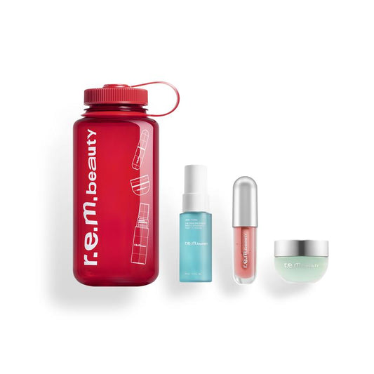 R E M   Beauty Summer Hydration Set Travel Sizes Paired Skincare Balm